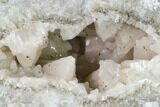 Scalenohedral Calcite Lined Keokuk Geode - Illinois #144706-2